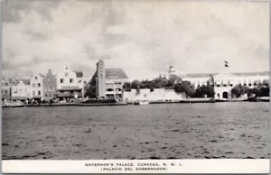 Postal CURACAO "Palacio del Gobernador" de colección de los años 40 vista frente al mar - Kropp - Imagen 1 de 2