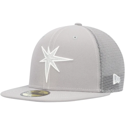 Men's New Era  Gray Tampa Bay Rays 2023 On-Field Batting Practice 59FIFTY Fitted Cover
