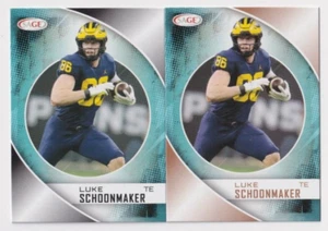 Luke Schoonmaker 2023 SAGE HIGH SERIES GOLD + BASE RC LOT #145 DALLAS COWBOYS - Picture 1 of 1