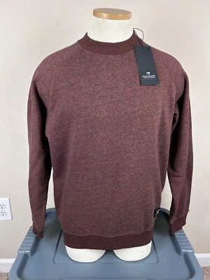 NWT Scotch & Soda Red Rust Classic Knitted Pullover Cotton Sweatshirt Men’s Sz M - Image 1 of 4