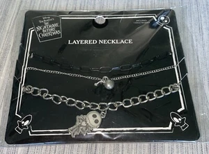 Disney Tim Burton’s The Nightmare Before Christmas Layered Necklace Jack New - Picture 1 of 3