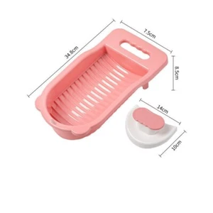 Random color Scrubboard Washing Clothes Socks Underwear handgrip*1 hook*1 - Picture 1 of 8