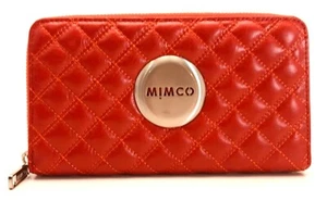 MIMCO REVOLUTION MIM LEATHER WALLET IN POPPY RED BNWT RRP$169 - Picture 1 of 5