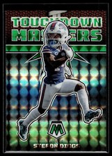 Stef0n Diggs 2022 Panini Mosaic Touchdown Masters Green Prizm Card  #TD-19