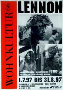 WOHNKULTUR 66 - 1997 - Ausstellung - Plakat - Lennon - Beatles - Picture 1 of 1