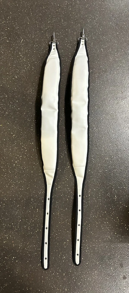 Nuevas correas individuales blancas para bolsa de golf Staff (probablemente Ping o Jones) Foto 1 de 1