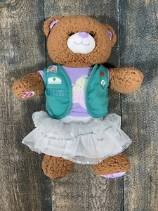 Build A Bear Girl Scouts Adventureful Plush with Junior Vest, Sequin Trefoil Tee - Picture 1 of 11