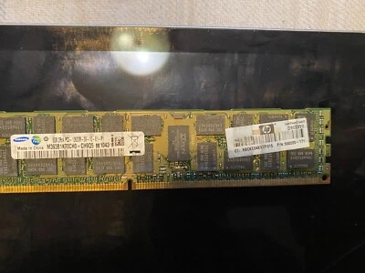HP Samsung 8GB (1 x 8GB) PC3-10600R Server Memory 500205-171 Reg ECC - Image 1 of 3