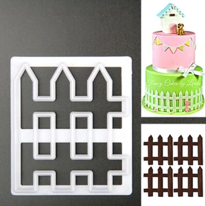 FENCE COOKIE CUTTER biscuit pastry fondant cupcake cake  **SAME DAY UK DISPATCH* - Picture 1 of 12
