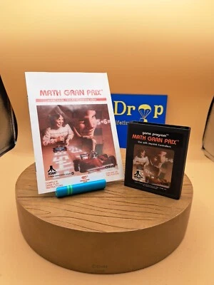 Math Gran Prix (1987) Atari 2600 Game Cartridge with Manual *UNTESTED* - Image 1 of 2