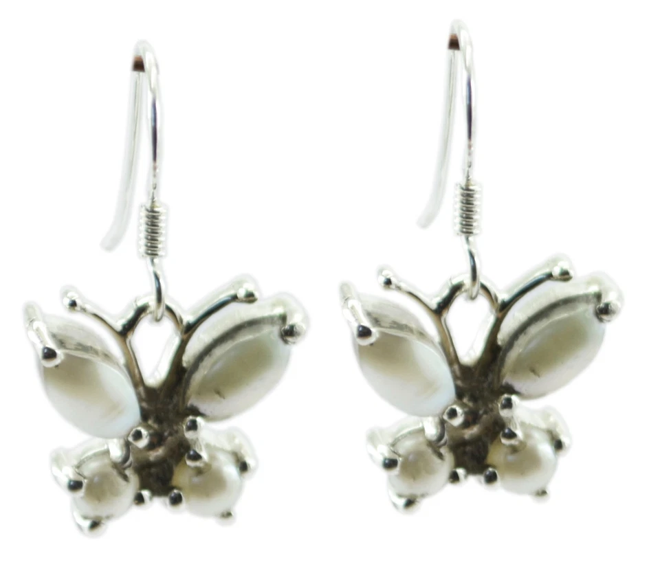 classy White Pearl 925 Sterling Silver White genuine supplies US gift - Image 1 of 1