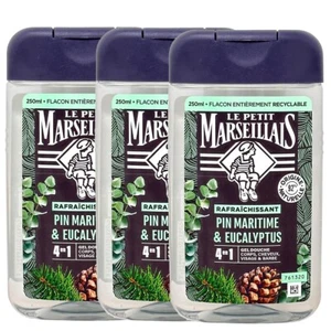 Le Petit Marseillais Duschgel Seekiefer & Eukalyptus 3x250 ml – Frischepflege - Bild 1 von 6