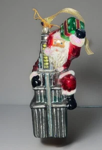 “Santa Kong”Blown Glass Christmas Ornament Empire State NY Kurt Adler Polonaise - Picture 1 of 8