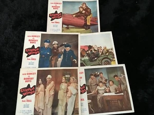 CLIPPED WINGS 1953 Movie Five Lobby Card Set Gorcey- Hall & Bowery Boys COMEDY - Picture 1 of 11
