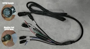 13Pin Power Harness 4ch 4Pin connectors and trigger wires For 7 Inch Monitor - Picture 1 of 1