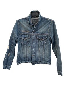 Ecko Unltd Men's "Weekend Warrior" Denim Blue Jean Jacket Size M - Picture 1 of 6