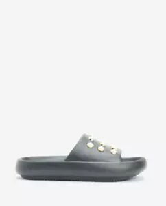Sandalia Kenneth Cole Mello Ligera Plataforma Perla Slide Negra Talla 9 240353 - Imagen 1 de 4