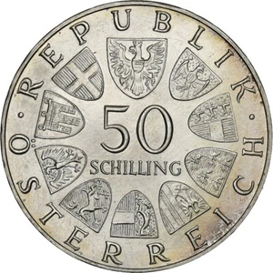 [#1212391] Austria, 50 Schilling, 1970, Silver, MS, KM:2908 - Picture 1 of 2