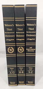 Webster's Third New International Unabridged Dictionary 3-Volume Book Set, 1986. - Picture 1 of 19