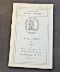 WWI Pocket Memo book Frequently Carried by Soldiers-Insurance Advertising - Picture 1 of 2