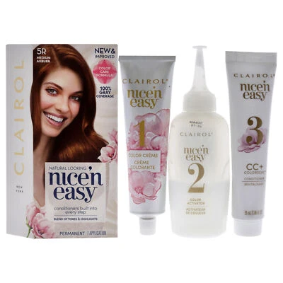 Nice n Easy Permanent Color - 5R Medium Auburn for Women - 1 Application - Image 1 of 4