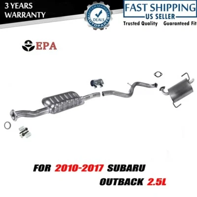 Extension Muffler Pipe Rear Muffler System for Subaru Outback 2.5L 2010-2017 - Image 1 of 4