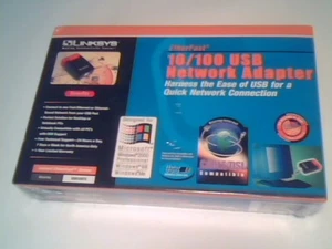 NEW Linksys USB100TX USB 100TX Ethernet Wired Network Adapter Tivo Series 2 DVR - Picture 1 of 9