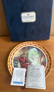 COALPORT FOLKLORE LEGENDS - ROBERT THE BRUCE LIMITED ED DECORATIVE PLATE (BOXED) - Picture 1 of 4