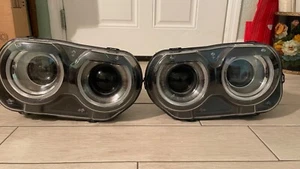 OEM Mopar Factory Headlights PAIR Dodge Challenger 2021 damaged housing~ Working - Picture 1 of 17