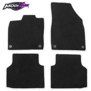 For 21-25 Volkswagen ID.4 4DR Floor Mat Carpet Nylon Black W/ White Border 4PCS - Picture 1 of 9