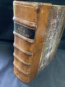 * Acceptable 1st Edition 1699 The Royal Dictionary By Boyer - Picture 1 of 21
