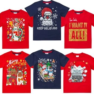 Camiseta de Navidad para niños/niñas unisex de Navidad edades 2-13 años - Imagen 1 de 10