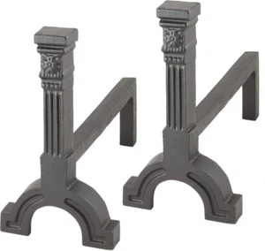 Cast Iron Fire Dogs Pair Fire Basket Accessories Andiron Dogs Fire Grate Dog - Picture 1 of 1