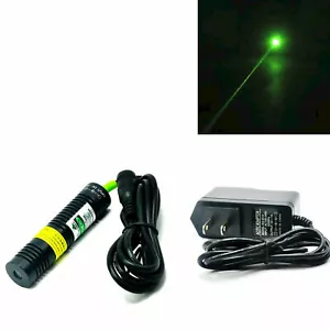 Lang funktionierend 532 nm 10mW grünes Punkt-Lasermodul 18x75 mm mit 5V-Adapter - Bild 1 von 5