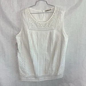 TU White Sleeveless Blouse Size 22 - Picture 1 of 5