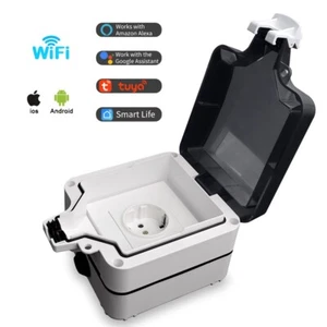 Tuya Smart Wasserdichte Schutzhülle Waterproof + Wifi Steckdose 230V 16A - Bild 1 von 10