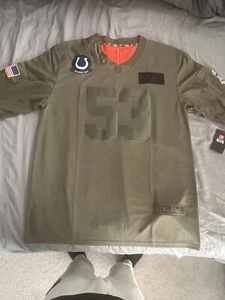 Indianapolis Colts Salute To Service 53 Leonard Trikot NFL Versand am selben oder nächsten Tag - Bild 1 von 9