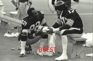 JOHN STALLWORTH/JOE GILLIAM PITTSBURGH STEELERS 1973 SEASON CLASSIC 8X10 - Picture 1 of 1