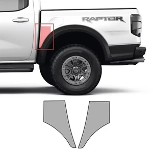 Ranger Raptor 2024-2025 Rear Wheel Splash PreCut Paint Protection Film Clear Bra - Picture 1 of 4