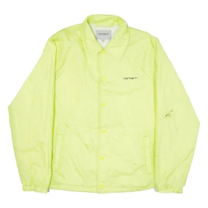 CARHARTT WIP Script Mens Coach Jacket Green Nylon S - Picture 1 of 6