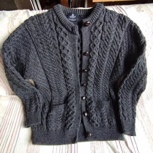 Pullover Damen (Aran Lumber Jacket) Merino Wolle Irland - Bild 1 von 12