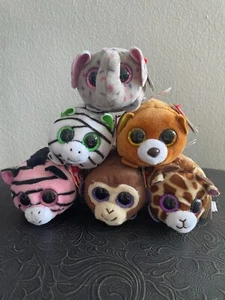 6 Teeny Ty Beanie Babys: Badehose, Monkey Boo, Pennie, Zilla, Mabs, Windsor! - Bild 1 von 4