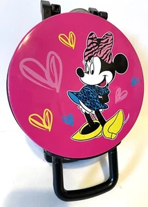 Disney DMG-31 Minnie Mouse Waffle Maker Pink Tested Working - Picture 1 of 11