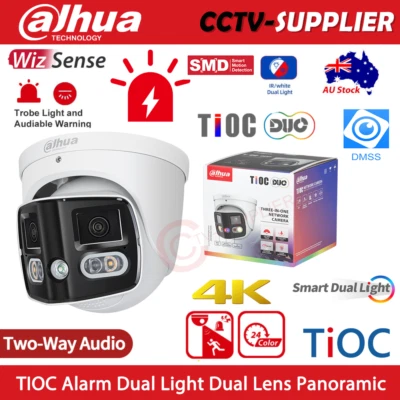 DAHUA 180° Panoramic 8MP IPC-PDW3849-A180-AS-PV Hybrid Light Dual Lens IP Camera - Image 1 of 4