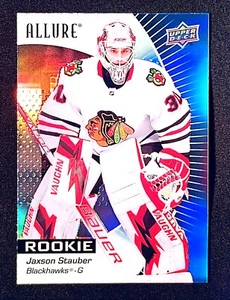 2023-24 Upper Deck Allure Jaxson Stauber Black Rainbow #119 - Blackhawks - Picture 1 of 3