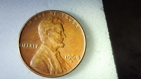 1963 D Lincoln Memorial Penny Liberty "L" On Edge of Coin Mint Error Cover