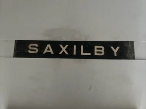 SAXILBY -  X1 Lincolnshire 1960s Bus Destination Blind 30” Gift - Picture 1 of 8