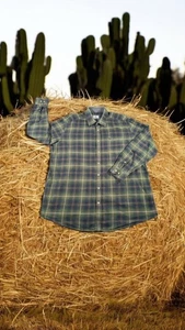 Camisa a Cuadros Hoggs of Fife Pitmedden LS Franela Para Hombres XXL Verde Manga Larga - Imagen 1 de 17