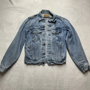 Chaqueta de mezclilla de colección Levi's tipo 3 para hombre talla 38L hecha en EE. UU. lavado ligero - Imagen 1 de 12