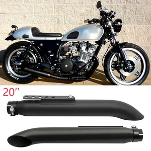 2x 20'' Motorcycle Exhaust Muffler Pipe for Honda CB750 CB350 CB250 Cafe Racer - Picture 1 of 14